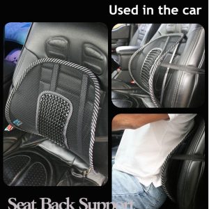 (Pack of 1) Premium Sit Right Chair Back Support – Black - Image 4