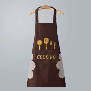 Multifunctional Kitchen Apron with Hand Wipe Towels & Front Pocket – Cooking Design - Image 4
