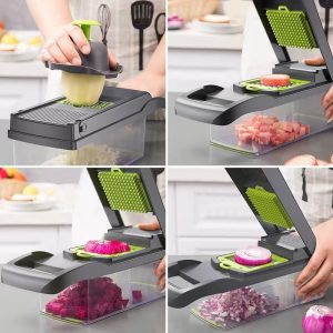 14 in 1 Vegetable Chopper Multi-Function Kitchen Vegetables Cutter - Image 4