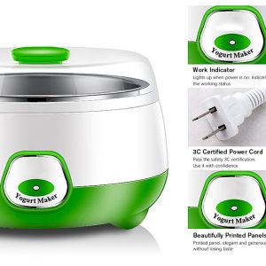Electric Doi Maker: Enjoy Homemade Yogurt with Ease – size: 15 * 17cm-Voltage: 220V; power: 15W-Capacity: 1L - Image 4